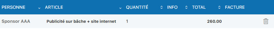 Bouton Lier l'article